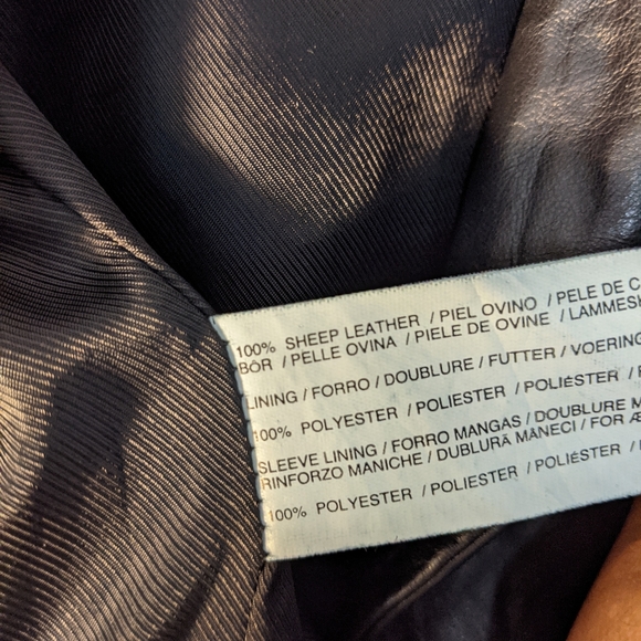 Mango 100% Leather Biker Jacket - Picture 4 of 5